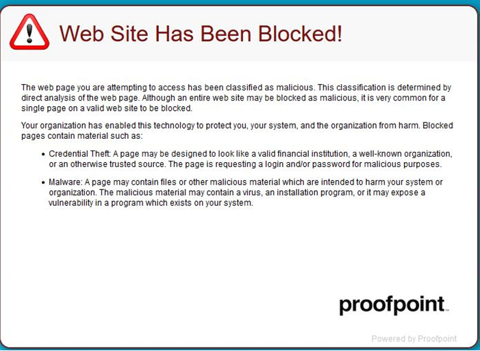 Proofpoint block